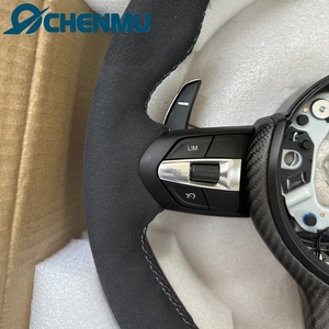 Volante de Fibra de Carbono y Cuero Nappa para <span class=keywords><strong>BMW</strong></span> F30 F10 F15 F36 F01 F20 F22 F25 F31 F32 M3 M4 M5 M6 X1 X2 X3 X4 X5 <span class=keywords><strong>X6</strong></span> - Product Image 4