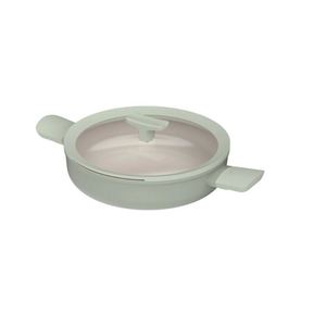 Casserole antiadhésive Balance Sage Green 26 cm avec couvercle et deux poignées - Product Image 1