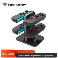 Station de charge HBS-2858 Switch2 pour mini-manette NS2, en ABS, avec éclairage, emballage en boîte couleur