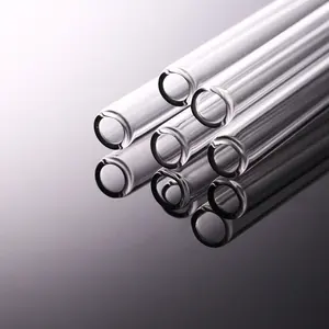 अनुकूलित उच्च तापमान आकार क्वार्ट्ज ग्लास ट्यूब