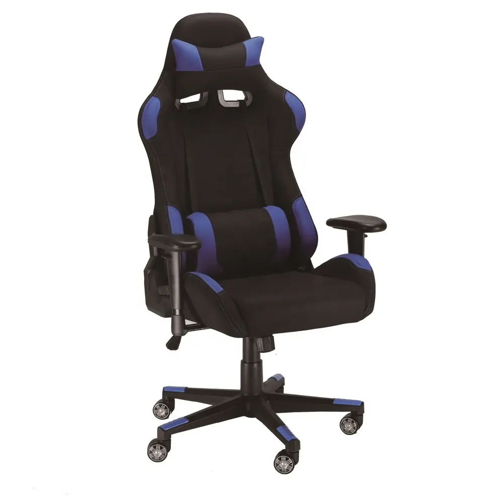 PU leather office furniture reclining 2D/3D/4D arm comfortable seat and back nylon foot game chair gaming