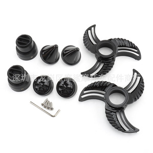 ฝาครอบเพลาหน้าพลาสติก MS ขนาด 15x15x4.5 สีดำเคลือบด้วยไฟฟ้า สำหรับตกแต่งล้อรถมอเตอร์ไซค์ฮาร์เลย์ - Product Image 5