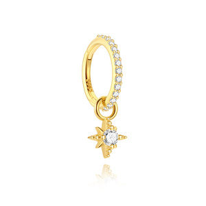 Pendientes de Aro Pequeños Clásicos de Plata de Ley S925 Chapados en Oro, Aros Minimalistas para Uso Diario para Mujer, Joyería de Moda Más Vendida - Product Image 5