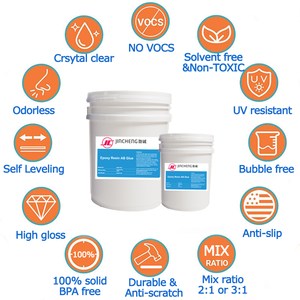 Resina Epoxi de Colada Profunda Transparente de Fábrica, Resistente a los Rayos UV, para Mesas de Río de Madera y Grandes Artesanías - Product Image 6