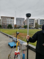Software de Navegación y Topografía, Instrumento de Topografía GNSS UHF de 25KM, Topografía Visual, Sistema RTK GNSS GPS Hi Target VRTK2