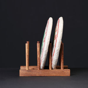 Wooden <b>tea</b> cake rack, solid wood <b>tea</b> tray display <b>stand</b>, dustproof storage box, multi-layer Pu'er <b>tea</b> storage rack - Product Image 1