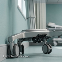 Chariot de travail médical informatique réglable en hauteur Keling Medicals pour hôpital