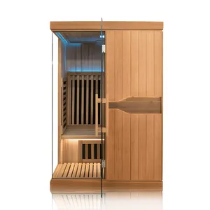 Pabrik Sauna Global ruang Sauna inframerah dengan fungsi Audio ringan dan Bluetooth