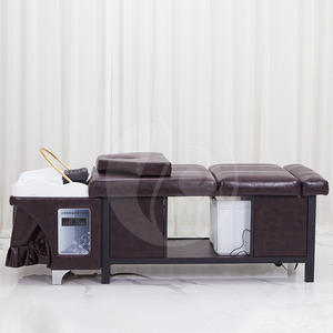 Meubles de salon les plus populaires Shampooing pour lavage des cheveux Lit à <span class=keywords><strong>shampoing</strong></span> avec thérapie de tête pour salon de coiffure - Product Image 4