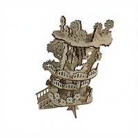 Kit de puzzle en bois 3D MCX, modèles d'arbres fleuris, ensemble de montage manuel DIY, pièce décorative, jouet éducatif stimulant le cerveau, 14+