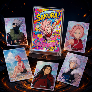 Cartes à collectionner en métal de haute qualité YQ, illustrées en relief, sur le thème de l'anime japonais, <span class=keywords><strong>accessoires</strong></span> pour fans, cartes à jouer, vente en gros - Product Image 3