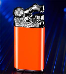Novedad cambio gradual creativo fútbol encendedor doble llama encendedor <span class=keywords><strong>gas</strong></span> - Product Image 5