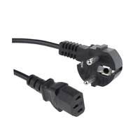 Cordon d'alimentation CA, norme européenne, 16A, 230V, 240V, prise EU 3 broches vers connecteur C19, câble PVC pour appareils électroménagers