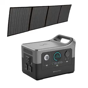 Batteria auto ricarica Wireless APP up 700W energia storage centrale elettrica portatile con inverter per la casa