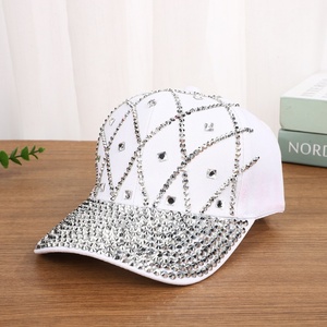 Gorra de Béisbol Personalizada con Pedrería Bordada para Hombre y Mujer, Gorra Snapback con Cristales Brillantes, Visera Plana, Gorra de Calle para Exteriores, Estilo Hip-Hop, Protección Solar - Product Image 2