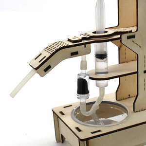 Kit de modelo de bomba de agua de madera, manual, experimento científico, juguete educativo STEM para niños de 7 a 9 años - Product Image 2