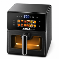 Friteuse à air intelligente multifonctionnelle sans huile au design moderne, avec écran tactile numérique, nettoyage facile, panier antiadhésif visible