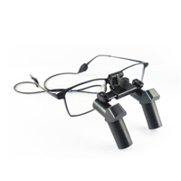 Système de grossissement dentaire complet Micare, loupes prismatiques 6,5X et peigne de phare ultra lumineux pour médecin