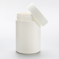 Flacon de pilules en plastique opaque blanc HDPE PET à large ouverture, conteneur de capsules en plastique, 15cc-300cc, d'origine usine