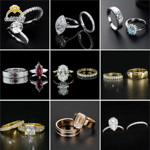 Кольцо для помолвки из цельного золота 14к/18к с выращенным в лаборатории бриллиантом IGI (от 1 до 3 карат), овальной огранки, CVD/HPHT - Product Image 5