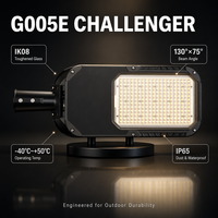 Luz de Calle LED de Seguridad COB con Sensor de Iluminación Exterior de Aluminio Impermeable IP66
