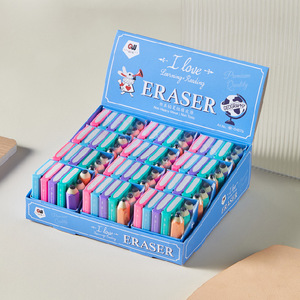 Set Penghapus Buku Pensil Kartun Kreatif untuk Siswa Sekolah, Menghapus Bekas dan Remah Karet - Product Image 4
