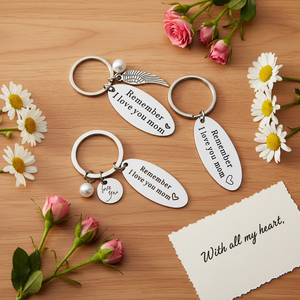 Llavero Personalizado de Acero Inoxidable para el Día de la Madre: Siempre Seré Tu Niño/Niña, el Mejor Regalo para Hija/Hijo - Product Image 5