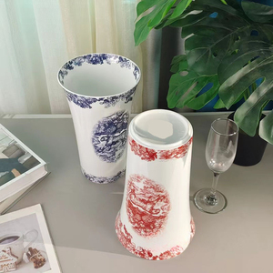 Vase en céramique de style nordique, vase à fleurs séchées, décoration créative simple pour salon, décoration d'intérieur - Product Image 3