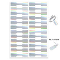 Autocollants de sécurité holographiques personnalisés avec effet de vide, imprimés en UV, en vinyle PVC adhésif pour l'emballage, pour cartes d'identité, parfums