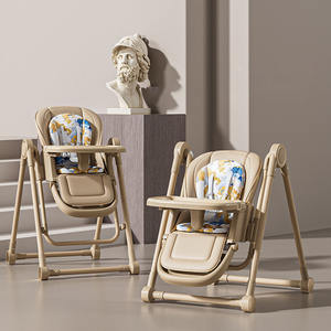 Chaise haute pour bébé réglable en plastique OEM, chaise haute pour tout-petits, meubles de salle à manger pour bébé avec <span class=keywords><strong>ceinture</strong></span> de sécurité - Product Image 1