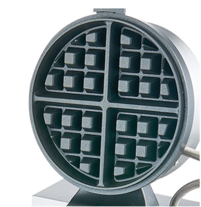 Machine à gaufres ronde à tête unique rotative commerciale en acier inoxydable avec revêtement antiadhésif pour café<span class=keywords><strong>s</strong></span> et restaurants occidentaux - Product Image 3