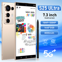 Smartphone Deca Core S25 Ultra LTE Écran 7,3 Pouces Android 14 Double SIM Stylet Intégré Déverrouillage Facial et Empreinte Digitale Débloqué
