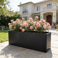 Jardinière sur pied en métal thermolaqué, grande taille, personnalisable, minimaliste, simple, écologique et durable, pour la maison, le jardin, l'hôtel et le commerce