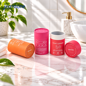 Venta de Fábrica: Tubo de Cartón para Desatascador de Baño, Envase de Papel Biodegradable para Tabletas Limpiadoras, Caja de Tubo Cilíndrico - Product Image 1
