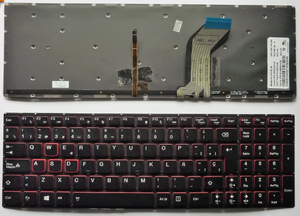 Teclado para Lenovo <span class=keywords><strong>IdeaPad</strong></span> <span class=keywords><strong>Y700</strong></span> Touch-15ISK <span class=keywords><strong>Y700</strong></span>-15A con Retroiluminación, Teclado Nórdico SP UK GR FR para Portátil - Product Image 4