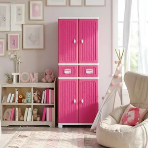 Multifunctional Stackable Foldable <b>Plastic</b> <b>Storage</b> Container with Rattan Design <b>Drawer</b> and Hanging Clothes Rail for Home - Product Image 6