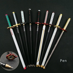 Pluma de Firma al por Mayor con Diseño de Espada de <span class=keywords><strong>Kimetsu</strong></span> <span class=keywords><strong>No</strong></span> <span class=keywords><strong>Yaiba</strong></span>, Regalo de Papelería Anime - Product Image 1