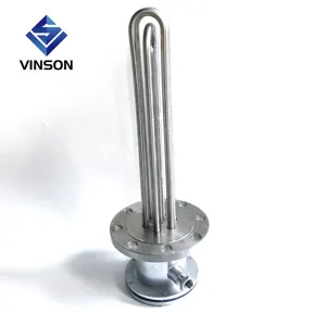 Industrial Electric Flange Boiler Heater Tubular Immersion Heater Heating Element For Oil Tank