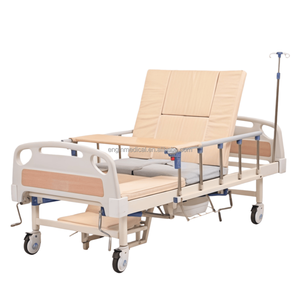 เตียงพยาบาลแบบพลิกได้ รุ่น (FS-E01/E02/E03/E04/<span class=keywords><strong>E05</strong></span>) พร้อมระบบยกหลัง/ขา และปรับระดับได้ 0-55 °   มุมเลี้ยวสำหรับบ้าน/โรงพยาบาล - Product Image 3
