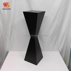 SMOOTH 100CM soporte de flores de Metal negro fiesta evento boda decoración centros de mesa accesorios de boda postre pastel Mesa - Product Image 6