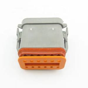 ขั้วต่อรถยนต์ CNKF 12 ทาง แบบตัวเมีย รุ่น <span class=keywords><strong>DT06</strong></span>-<span class=keywords><strong>12SA</strong></span>-<span class=keywords><strong>CE05</strong></span> พร้อมฝาปิดกันน้ำ สีเทา - Product Image 2