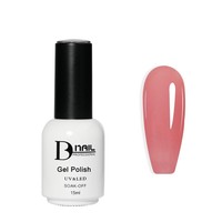 BD Sheer Gel Polish Milky Pink Jelly Hema Free Transparent Semi Transparent Nude Vernis Doux Convient Printemps et Été