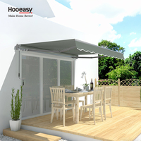Auvent rétractable Hooeasy pour terrasse de jardin en aluminium, auvent de caravane, auvent de toit pliable