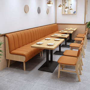 Muebles de lujo para cafetería en oferta, conjunto de sofás y sillas para restaurante, mesa y sillas para cafetería, bistro, restaurante de postres - Product Image 2
