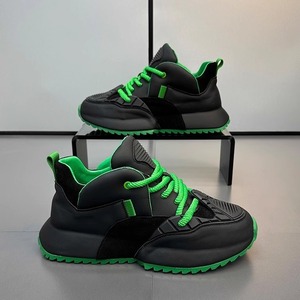 Chaussures décontractées à tige haute, tendance et polyvalentes, chaussures pour hommes, chaussures de sport à semelle souple pour hommes - Product Image 2