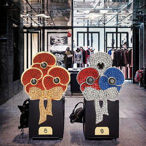 <span class=keywords><strong>Reine</strong></span> Alliage Strass Coquelicot Fleur Nous Oublions Badge Broche Épinglette pour Festival Souvenir Jour Du Souvenir - Product Image 3