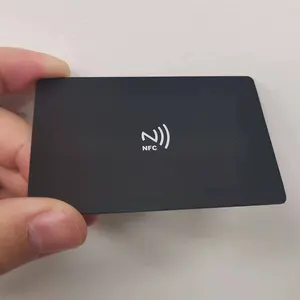 Silone kartu rfid bisnis TikTok, kartu ulasan Google PVC NTAG213 NFC Bisnis