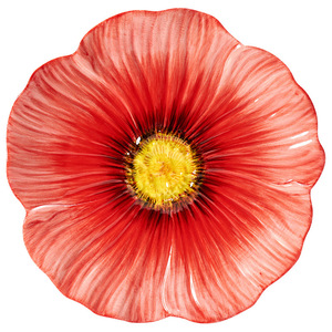 Service de table en céramique de haute qualité à motif de plantes de pavot rouge avec soupière, <span class=keywords><strong>assiette</strong></span> à dessert et bol - Product Image 5