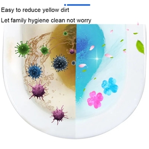 Nouveau Gel Nettoyant WC Autocollant Désodorisant Parfum Fleur Aromatique Nettoyant Désodorisant Parfumé pour Salle de Bain - Product Image 5