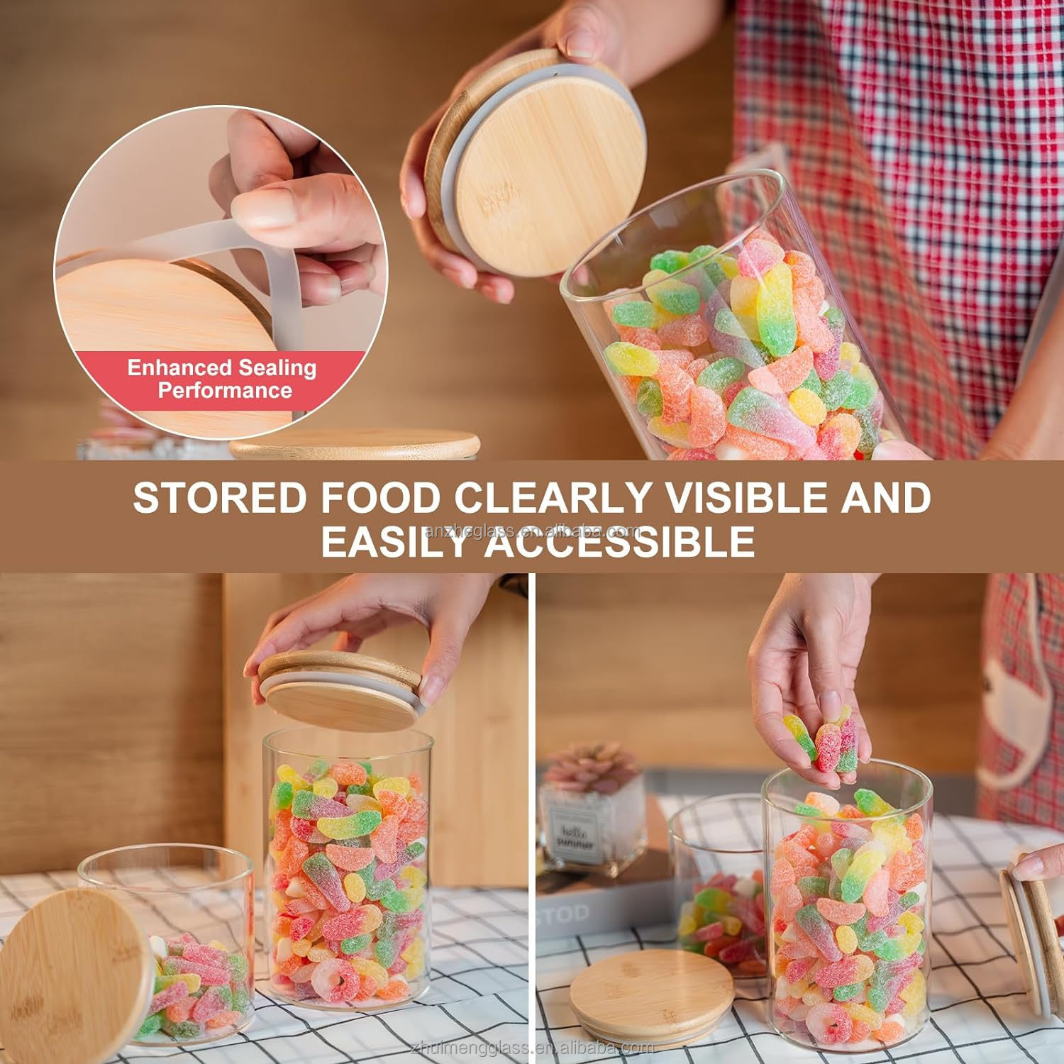 glass jar with spoon